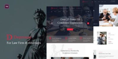 Deprouse - Lawfrim & Attorneys Website Template by SelarasWP