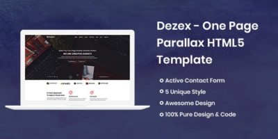 Dezex - One Page Parallax by pikrana