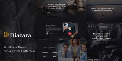 Diacara – WordPress Theme For Law Firm & Attorneys by Dahz
