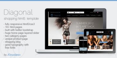 Diagonal - HTML5 Responsive Store Template by JGrozdanov
