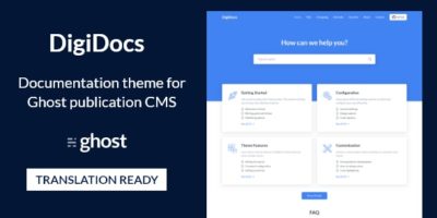 Digidocs - Documentation And Knowledge Base Ghost Theme by GBJsolution