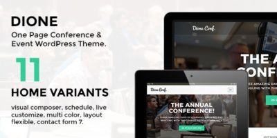 Dione – Conference & Event WordPress Theme by ovatheme