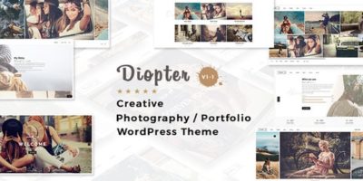 Diopter - Creative Responsive Photography / Portfolio WordPress Theme by cththemes