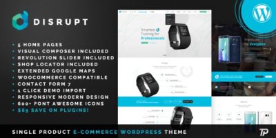 Disrupt - WooCommerce Product WordPress Theme by ThemePlayers