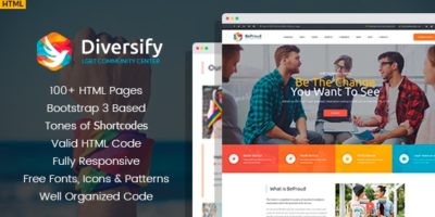 Diversify - LGBT Community HTML Template by WPRollers