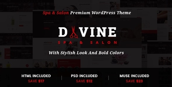 Divine - Salon & Spa WordPress Theme by digitalcenturysf
