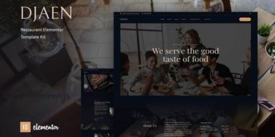 Djaen - Restaurant Elementor Template Kit by pandsgn