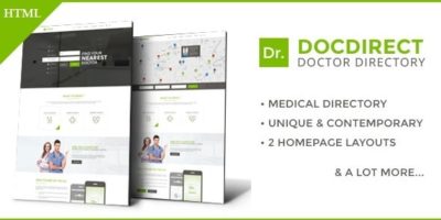 DocDirect - Responsive Directory HTML Template for Healthcare Profession by 786theme