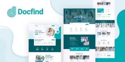 Docfind – Doctors directory and Book Online XD Template by metropolitantheme