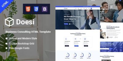 Doesi-Business HTML Template by webcodegen