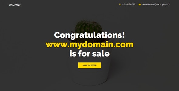 Domain For Sale Template by Wordpressboss