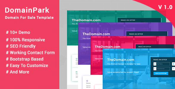 DomainPark - Domain For Sale Template by UXDCODE