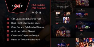 Domex - Night Club PSD Template by webstrot