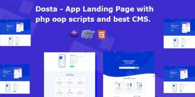 Dosta - App Landing Page Template by Theme-zome