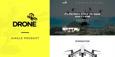 Drone - Single Product WordPress Theme by ApusTheme