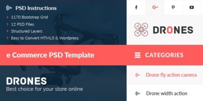 Drones - E-Commerce PSD Template by Muse-Master
