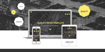 Duality - MODX One Page Theme by 0000HEX