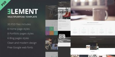 ELEMENT - Multipurpose PSD Template by upifix