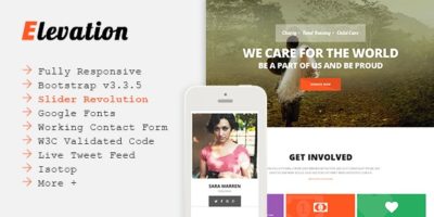 ELEVATION - Charity/Nonprofit/Fundraising Template by Jewel_Theme