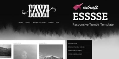 ESSSSE - Responsive Tumblr Theme by adraft