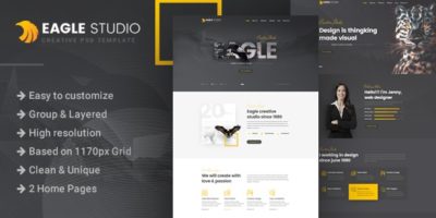 Eagle Studio - Creative PSD Template by Last40