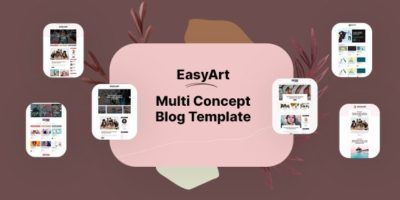 Easyart - Multiconcept Blog HTML Template by HTMLguru