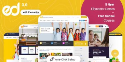 Ed School: Education WordPress Theme by Aislin