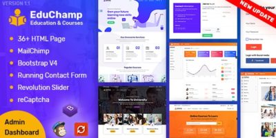 EduChamp - Education HTML Template + Admin Dashboard by ThemeTrades