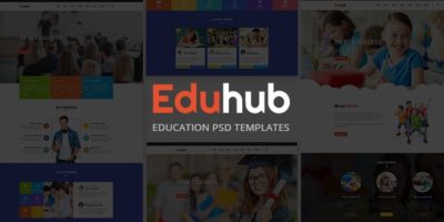 EduHub Education PSD Templates by cleveraddon