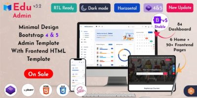Eduadmin - Responsive Bootstrap 5 Admin Template Dashboard by multipurposethemes