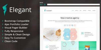 Elegant - Clean Portfolio WordPress Theme by DankovThemes