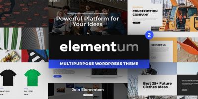 Elementum - MultiPurpose High-Perfomance WP Theme by real-web
