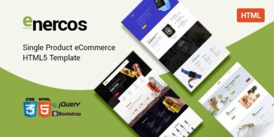 Enercos - Single Product eCommerce HTML5 Template by Fuznet