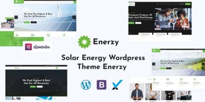 Enerzy - Wind & Solar Energy WordPress Theme by peacefuldesign