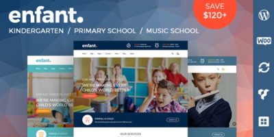 Enfant - School and Kindergarten WordPress Theme by zoutula