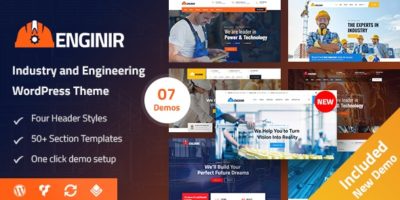 Enginir - Industrial & Engineering Multipurpose WordPress Theme by creativesplanet