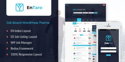 Entaro - Job Portal WordPress Theme by ApusTheme