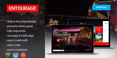 Entourage - Movie/Film/Cinema/TV WordPress Theme by webRedox