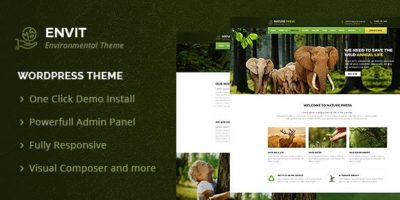 Envit – An Environmental WordPress theme by ThemeChampion