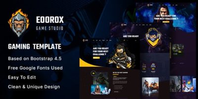 Eoorox - Gaming and eSports HTML5 Template by envalab
