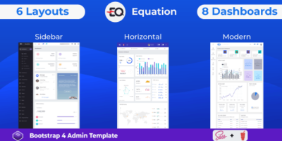 Equation - Responsive Admin Dashboard Template by designreset