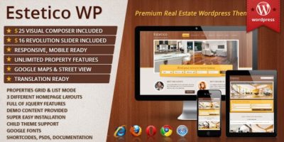 Estetico Premium Real Estate WP Theme by Unifato