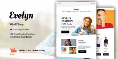 Evelyn - E-commerce Responsive Email for Fashion & Accessories with Online Builder by Psd2Newsletters