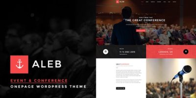 Event WordPress Theme for Conference Marketing - Aleb by ovatheme