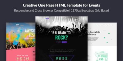 Event — Creative and Modern One Page HTML Template for Events by Aspirity