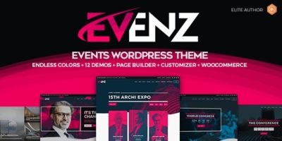 Evenz - Conference and Event WordPress Theme by QantumThemes