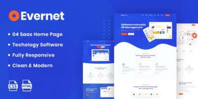 Evernet - HTML5 Template for Software