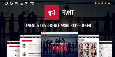 Evnt - Event and Conference WordPress Theme by Coffeecream