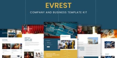 Evrest - Company & Business Elementor Template Kit by Yanstd