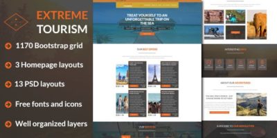 ExT - Tourism & Adventure PSD Template by NetGon